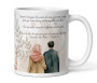 Mug / Tasse "Félicitations aux Heureux Mariés" personnalisable avec prénoms