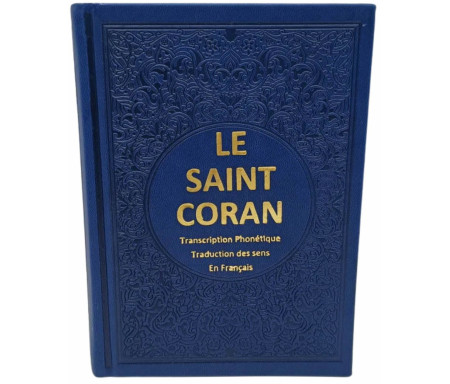 Le Saint Coran Arabe - Français - Phonétique (Petit Format) - Bleu