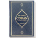 Le Noble Coran, La traduction en Langue Française et la Phonétique (Grand Format / Couverture Daim) - Bleu