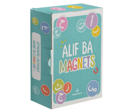 ALIF BA Magnets : Kit éducatif pour apprendre l'alphabet arabe avec magnets colorés - Dès 3 ans