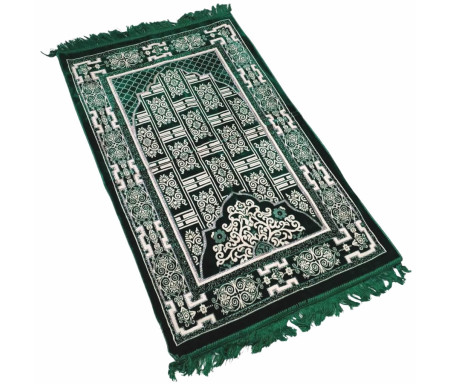 Tapis Grande taille pour Adulte avec motif Floral - Dominante de Vert