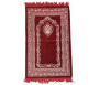 Tapis Grande taille pour Adulte avec motif Floral - Dominante de Rouge