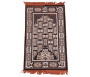 Tapis Grande taille pour Adulte avec motif Floral - Dominante de Marron