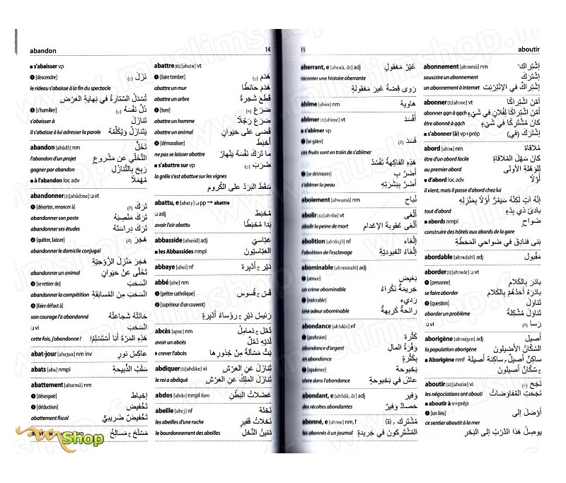Dictionnaire Français Arabe Par Non Spécifié Chez Larousse Sur Muslimshopfr 